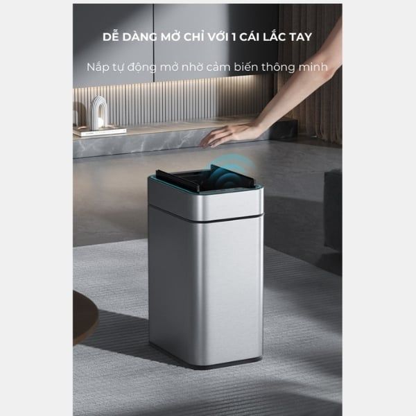 Thùng rác cảm biến Elpheco TwinLid Led 15L ELPH9830