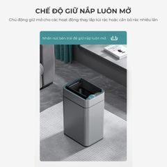  Thùng rác cảm biến Elpheco TwinLid Led 15L ELPH9830 