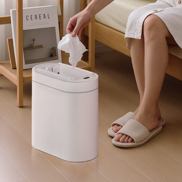 Thùng rác cảm biến phòng tắm Elpheco Twinlid 9L ELPH6731
