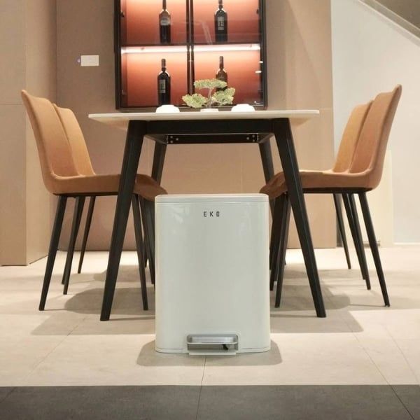 Thùng rác đạp chân EKO Marina EK9161MP-11L 11 lít - Màu Kem