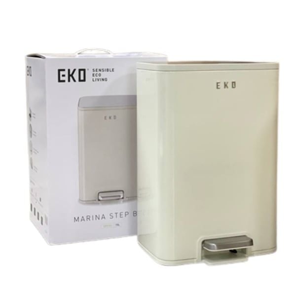 Thùng rác đạp chân EKO marina EK9161MP-15L 15 lít Màu Kem