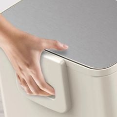  Thùng rác đạp chân EKO marina EK9161MP-15L 15 lít Màu Kem 