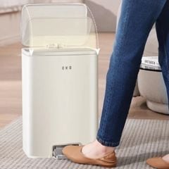  Thùng rác đạp chân EKO marina EK9161MP-15L 15 lít Màu Kem 