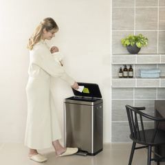  Thùng rác đạp chân EKO X Cube EK9368MT 30L chống bám vân tay 