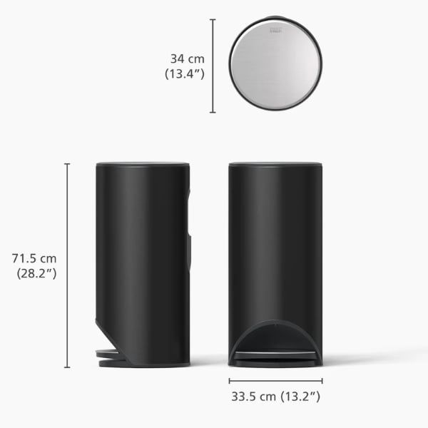 Thùng rác đạp chân Joseph Joseph 30149 30L - Màu Đen