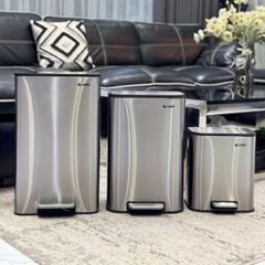 Thùng rác đạp chân Letek LP18 18 lít