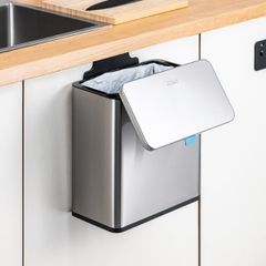  Thùng rác gắn cánh cửa tủ bếp CCKO CK9943 Dung tích 6L - Màu Trắng/Màu inox 