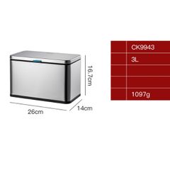  Thùng rác gắn cánh cửa tủ bếp CCKO CK9943 Dung tích 3L 