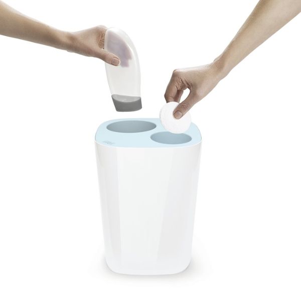 Thùng rác nhà tắm 2 ngăn Joseph Joseph 70505 Split 8L