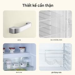  Tủ lạnh HCK 107L BC-130RDA có tay cầm - Màu Trắng 