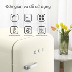  Tủ lạnh HCK 107L BC-130RDA có tay cầm - Màu Trắng 