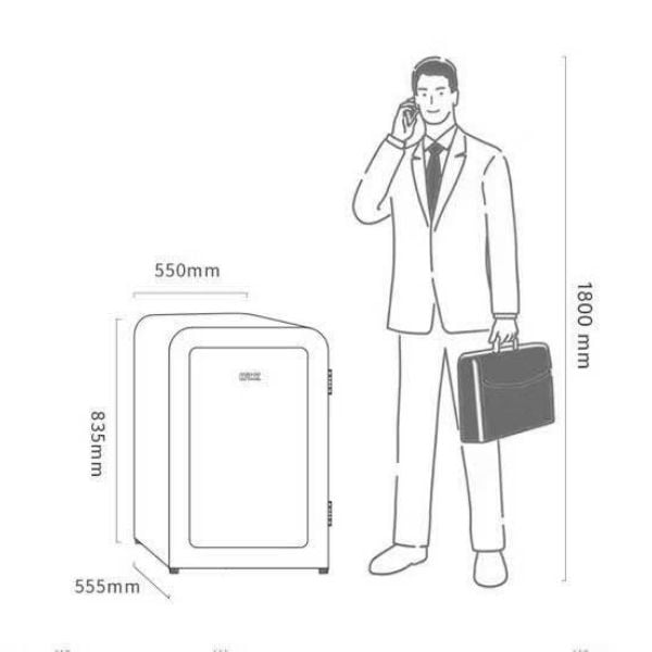 Tủ lạnh HCK 107L - Màu Cờ Ý