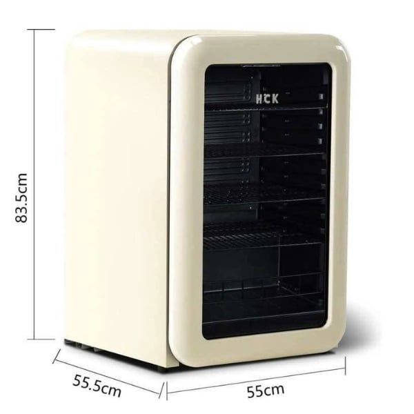 Tủ lạnh HCK 107L - Màu Be Mặt Kính