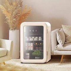  Tủ lạnh HCK 107L - Màu Be Mặt Kính 