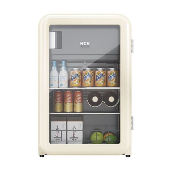 Tủ lạnh HCK 107L - Màu Be Mặt Kính