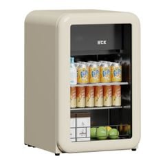  Tủ lạnh HCK 107L - Màu Be Mặt Kính 