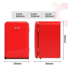  Tủ lạnh HCK 107L - Màu Đỏ 