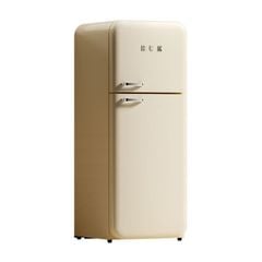  Tủ lạnh HCK BCD-192R-S 192L 2 ngăn (lạnh 143L, đông 49L) - Kem 