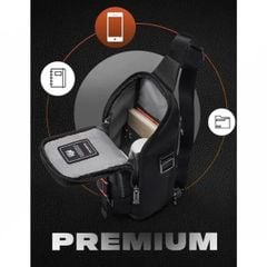  Túi đeo chéo Samsonite Vertical Ballistic - Màu Đen/ Xanh rêu 