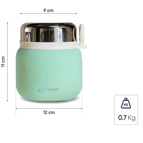 Ủ cháo Kaiyo 500ml inox 316