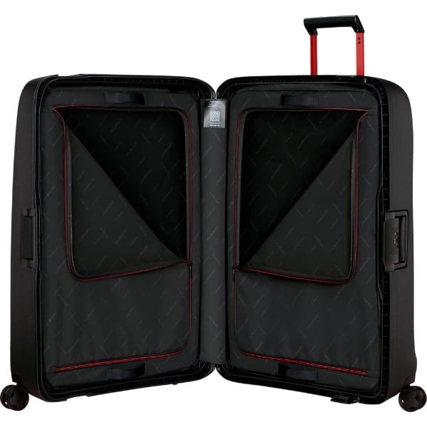 Vali Samsonite Essens - Màu Đen viền đỏ 3 size (size S 20 cabin/ M/ L)