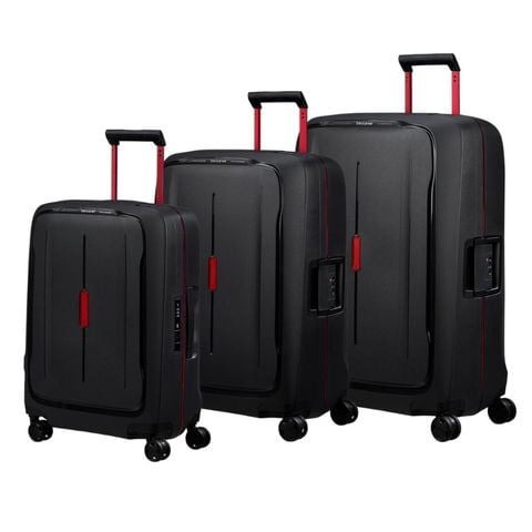 Vali Samsonite Essens size S 20 cabin/ M/ L - Màu Đen viền đỏ