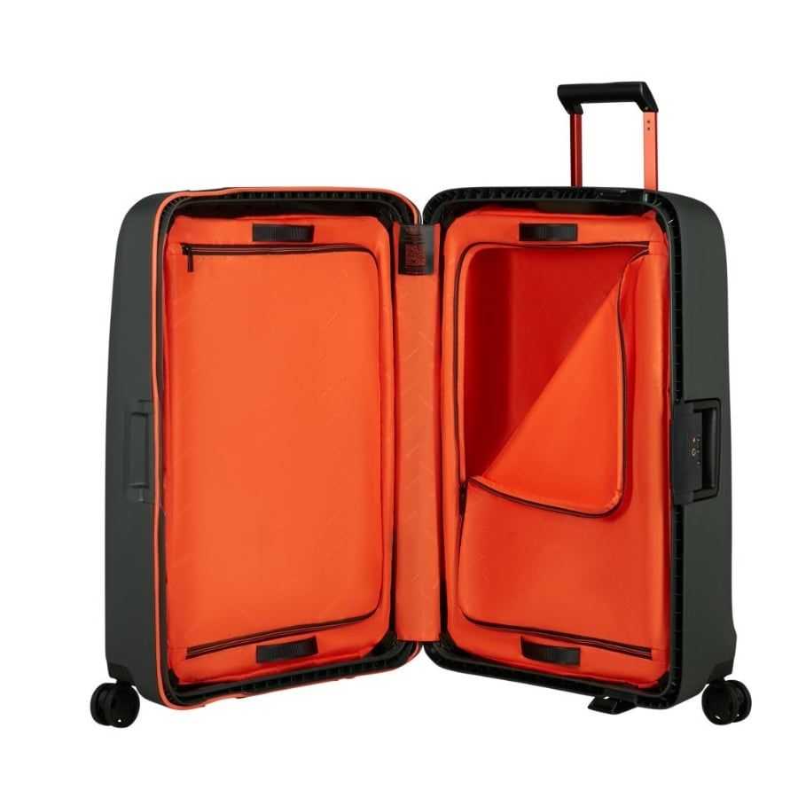 Vali Samsonite Essens Size 28 - Màu Đen Viền Cam