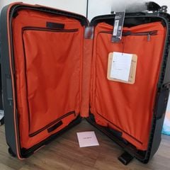  Vali Samsonite Essens Size 28 - Màu Đen Viền Cam 