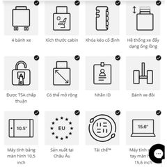  Vali Samsonite Proxis Laptop size 20 - Màu Xanh 