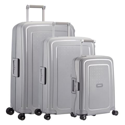 Vali Samsonite S'Cure Spinner màu bạc 55/20 size cabin