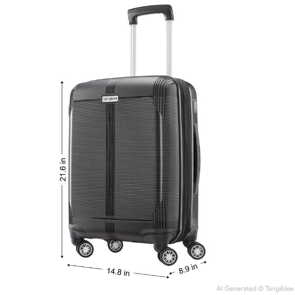 Set 3 Vali Samsonite Supra DLX size 20/24/28inch - Đen khóa số TSA