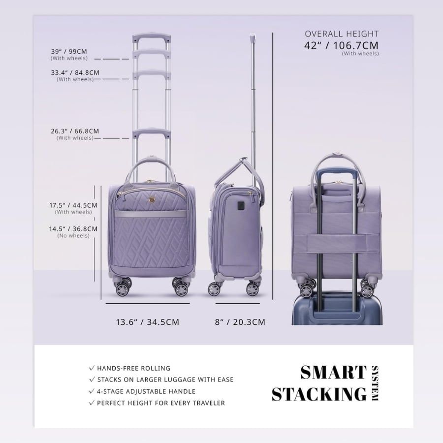 Vali vải Verage Aphro GlideElle 14inch để dưới ghế ô tô cho nữ