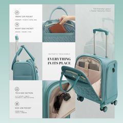  Vali vải Verage Aphro GlideElle 14inch để dưới ghế ô tô 