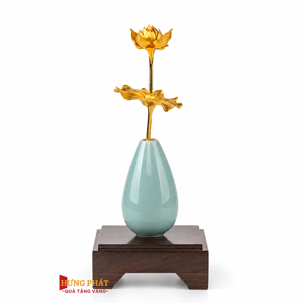Chậu Sen 2 cành 12x12x29 cm