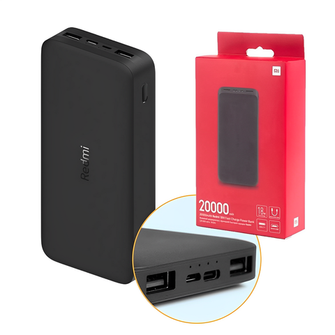Pin sạc dự phòng Xiaomi Redmi 18W Fast Charge 20000mAh – Dung lượng lớn, 4 cổng sạc tiện lợi