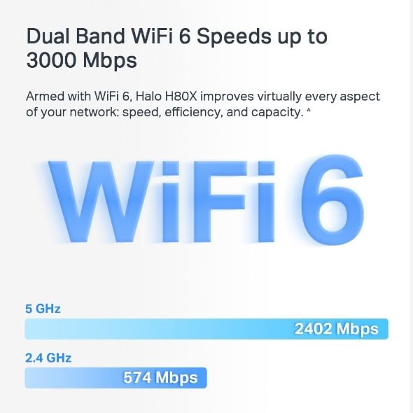 Hệ thống WiFi Mesh 6 MERCUSYS Halo H80X (3-pack), H80X (2-pack) SPI Firewall bảo vệ dữ liệu cá nhân