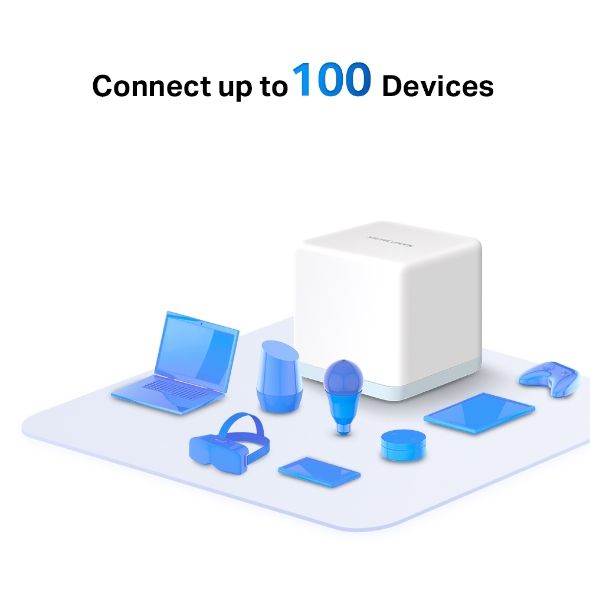 Hệ Thống Mesh WiFi 5 Toàn Nhà MERCUSYS Halo H30 (2-pack), H30 (3-pack) AC1200 Quản Lý Cục Bộ Và Từ Xa