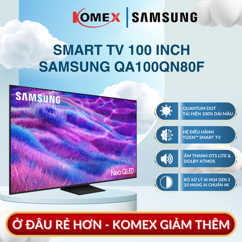 Smart Tivi Samsung QA100QN80F Neo QLED  100 Inch Độ Tương Phản Cao Không Chói