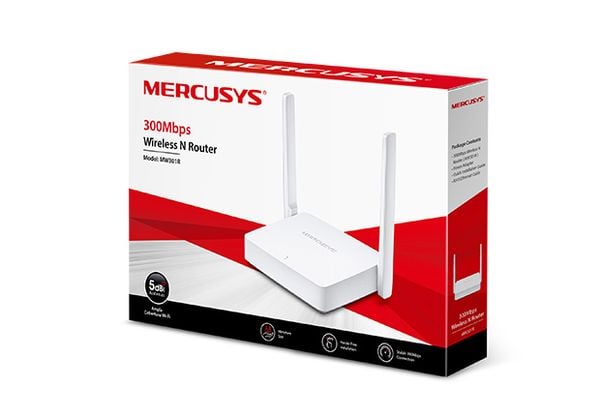 Bộ Phát Sóng Router WiFi 300Mbps Mercusys MW301R Chuẩn N, Mở rộng vùng phủ WiFi trong không gian nhỏ