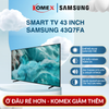 Smart Tivi Samsung  43Q7FA 4K 43 Inch QLED HDR+ Quantum Dot AI Tái Tạo 100% Dải Màu