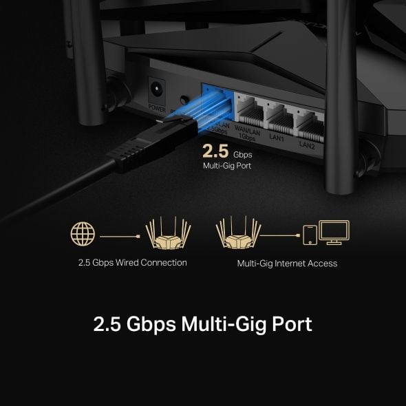 Router WiFi 6 AX6000 MERCUSYS MR90X – Cổng Multi-Gig 2.5Gbps Khai thác tối đa băng thông Internet