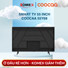 Smart TV Coocaa 55Y68 4K Google TV HDR Dolby Audio Bảo Vệ Mắt Remote Kháng Khuẩn Nano Bạc