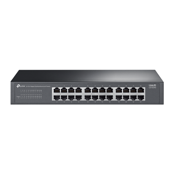 Switch Gigabit 24 Cổng TP-Link LS1024G – Vỏ Kim Loại Với bảng địa chỉ MAC 8K, hiệu năng cao và khả năng vận hành ổn định