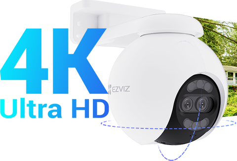 Camera wifi EZVIZ ngoài trời ống kính kép H80x Dual 4K 8MP