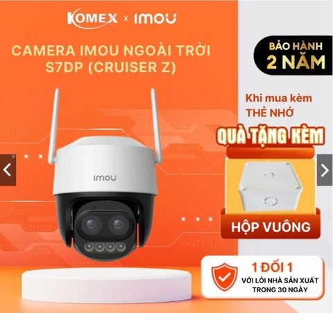 Camera Wifi 6ngoài trời quay quét zoom IMOU Cruiser IPC-S7DP-5M0WEZ, 5Mp, Full Color