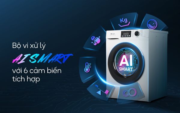 Máy giặt cửa ngang Casper WF-D8VWR1 8kg StainWash đánh bật các vết bẩn nặng
