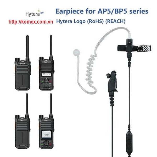 Tai nghe máy bộ đàm Hytera EAN30-P, tương thích cho máy Hytera HYT-P50