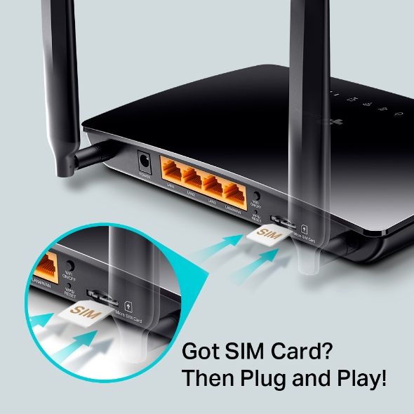 Router 4G LTE TP-Link Archer MR200 WiFi băng tần kép AC750, Tường lửa SPI và chống tấn công DoS