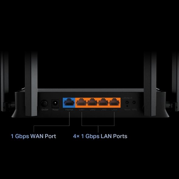 Bộ Phát Sóng Wifi Router TP-Link Archer BE220 BE3600 Băng Tần Kép EasyMesh Chuẩn Wi-Fi 7