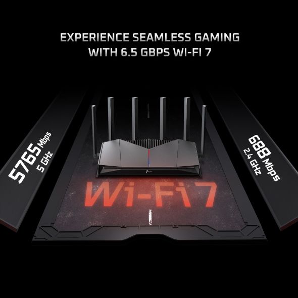 Bộ Phát Wifi Router Gaming TP-Link Archer GE400 BE6500 2.5Gbps Chuẩn Wi-Fi 7 Cho Game Thủ